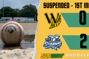 Tobs-Sharks Rainout Affects Home Schedule