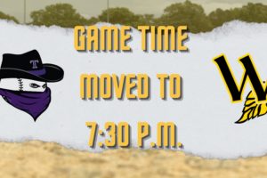 Friday Start Time vs Tarboro River Bandits Moved to 7:30 p.m.
