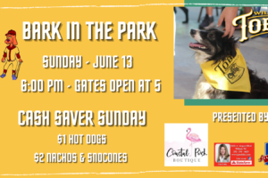 Bark in the Bark with the Tobs on Sunday