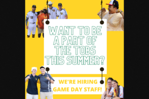 Come Join The Tobs Gameday Staff!