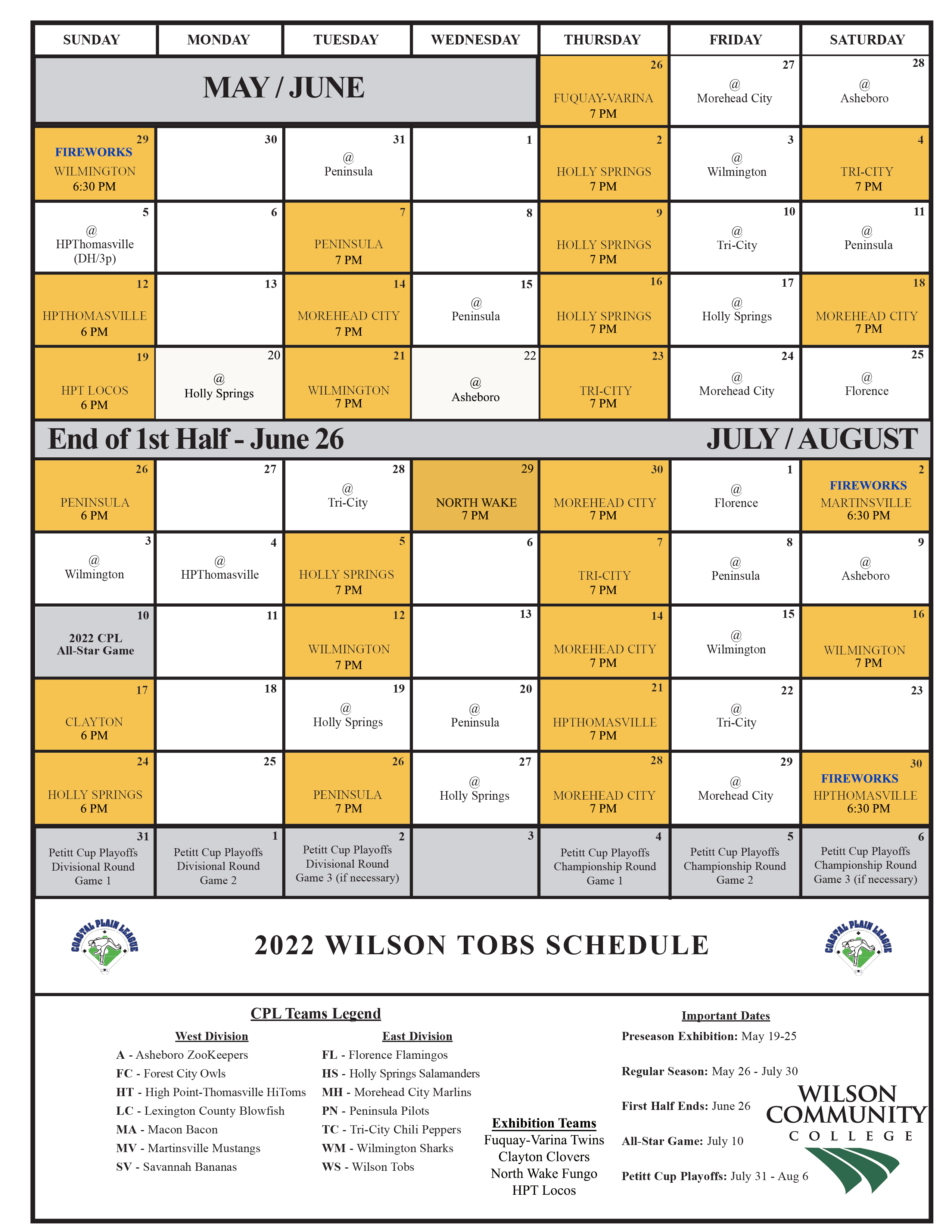 Full Schedule