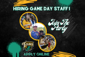Are you or someone you know looking for some extra income this summer? Join the Tobs game day staff!