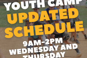 Youth Camp Updated Schedule!
